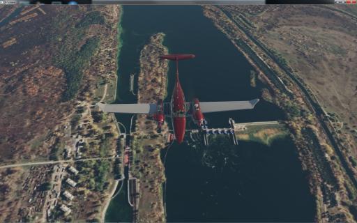 Ed Sterling - Monday Night flight over a Don River Lock
